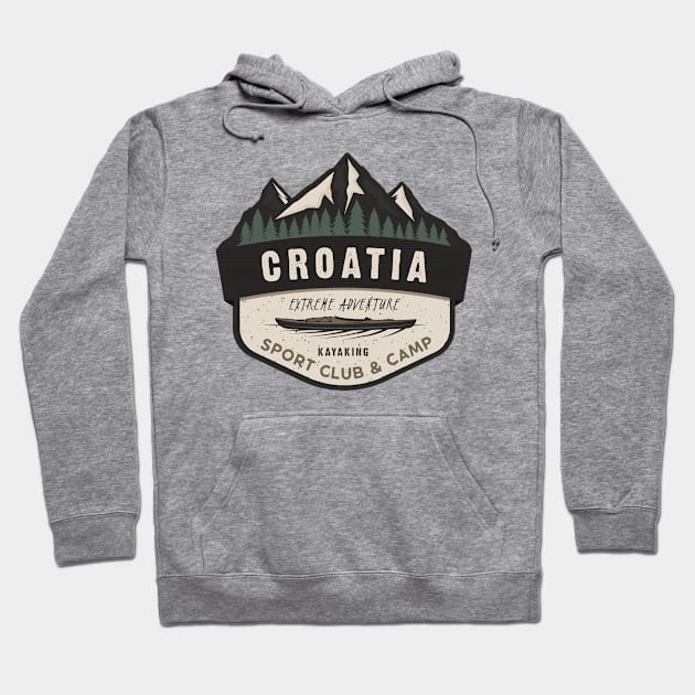 Kayaking in croatia Hoodie by SerenityByAlex